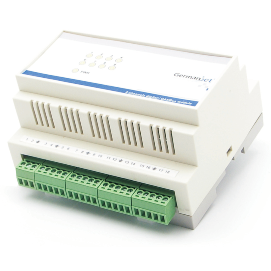 Digital/CANbus Integration Module 8-channel digital CANbus module for Start/Stop scales, CAN 2.0A, 500 kbit/s